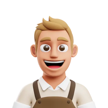 Barista  3D Icon