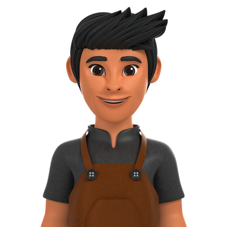 Barista  3D Icon