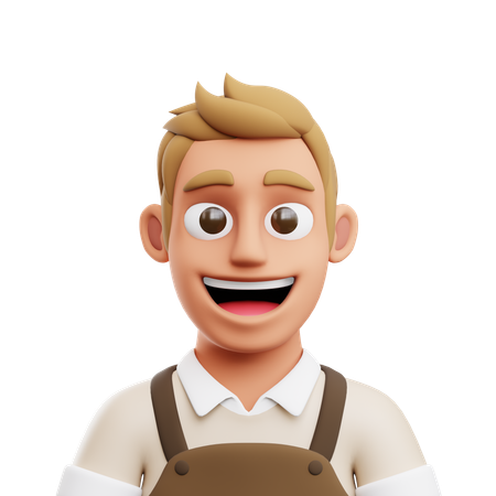 Barista  3D Icon