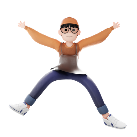 Barista  3D Icon