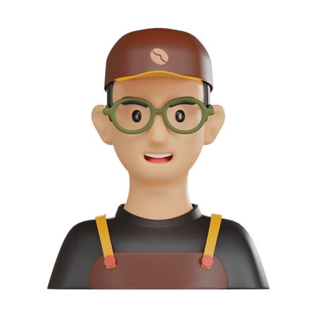 Barista 3D Icon