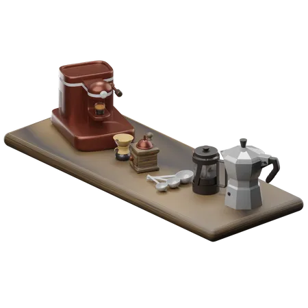 Barista Tools  3D Illustration