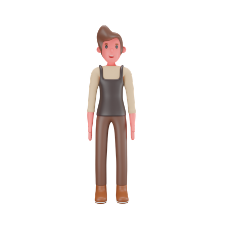 Mauvais barman  3D Illustration