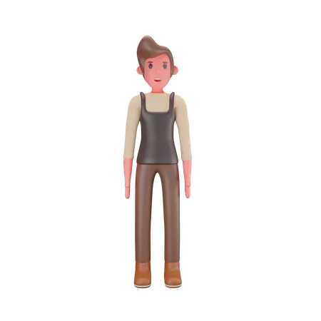 Mauvais barman  3D Illustration