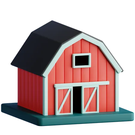 Farmhouse 3 D Icon 3D Icon