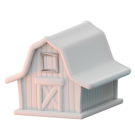 Barn  3D Icon