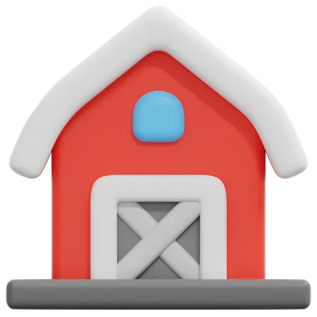 Barn  3D Icon