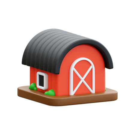 Barn  3D Icon