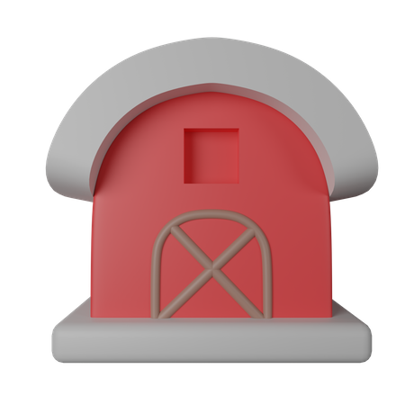 Barn  3D Icon