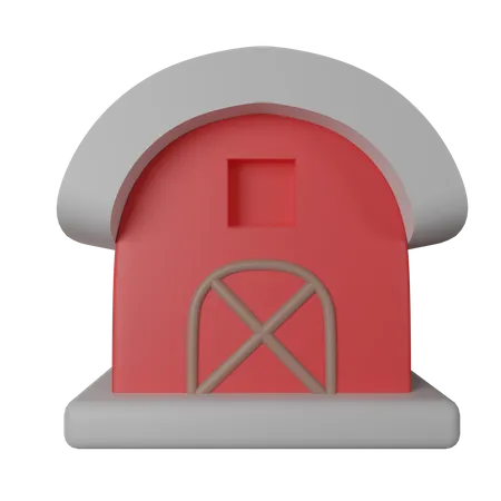 Barn  3D Icon