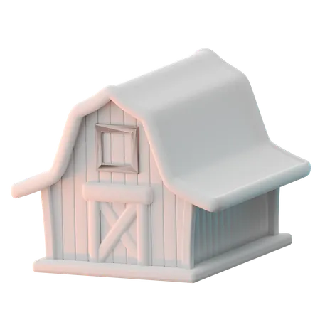 Barn  3D Icon