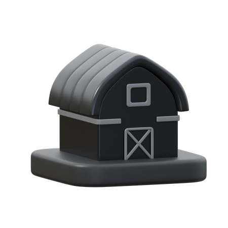 Barn  3D Icon