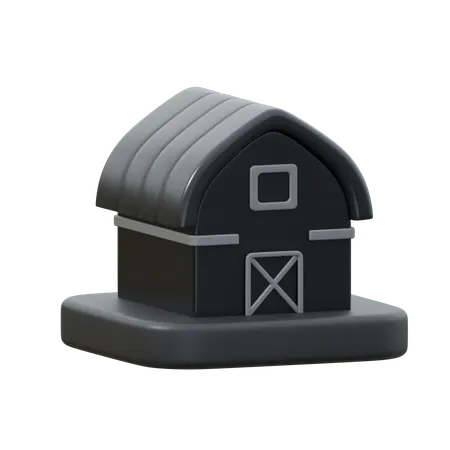 Barn  3D Icon