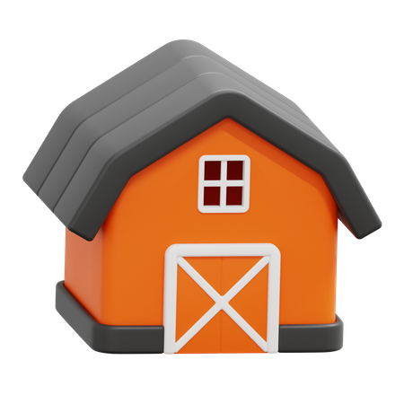 Barn  3D Icon