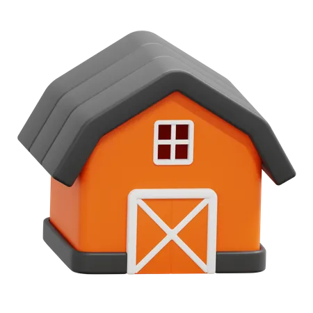 Barn  3D Icon