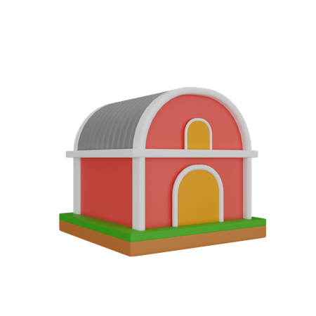 Barn  3D Icon