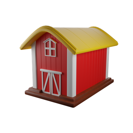 Barn  3D Icon