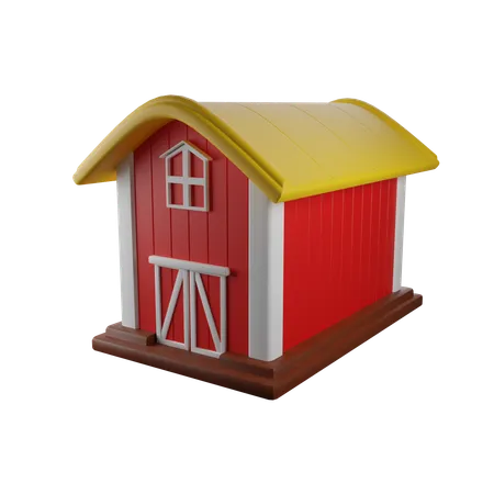 Barn  3D Icon