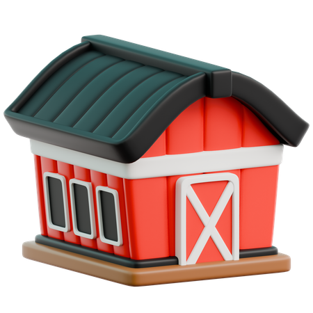 Barn  3D Icon