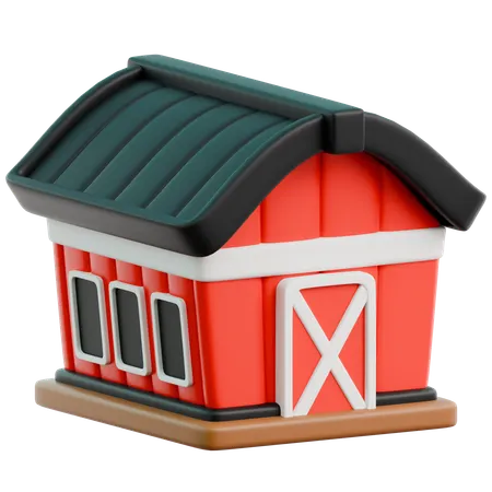 Barn  3D Icon