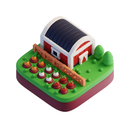 Barn  3D Icon