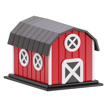 Barn  3D Icon