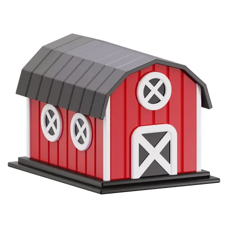 Barn  3D Icon