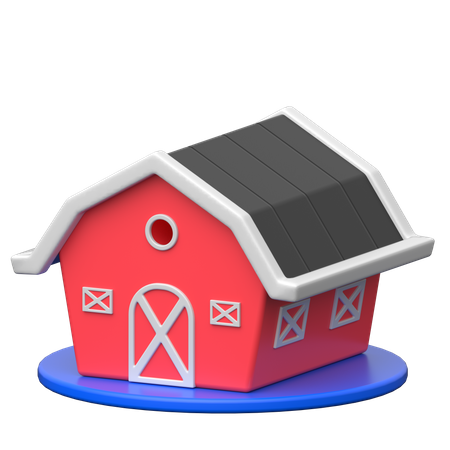 Barn  3D Icon