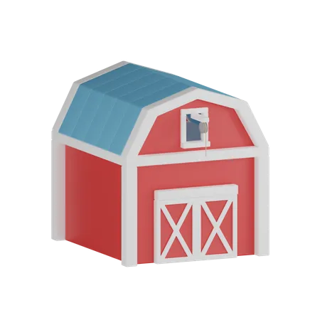 Barn  3D Icon