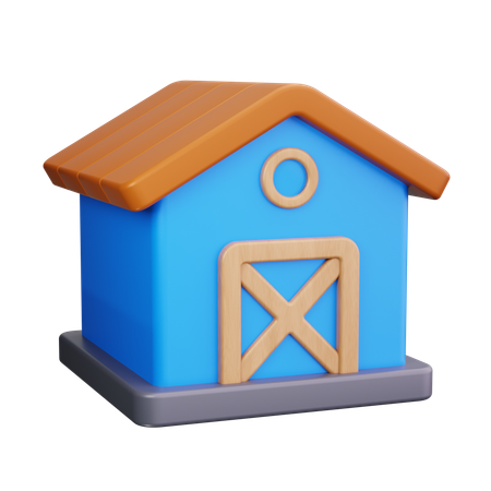 Barn  3D Icon