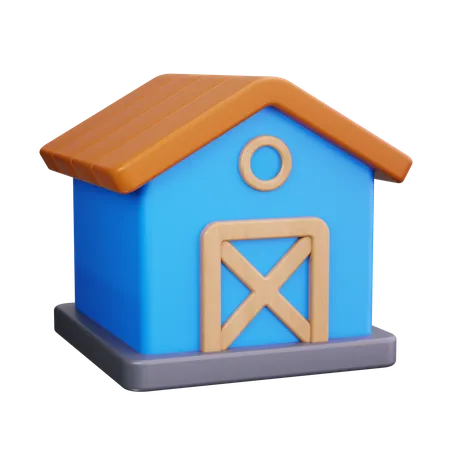 Barn  3D Icon