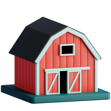 Barn  3D Icon