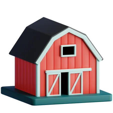 Barn  3D Icon