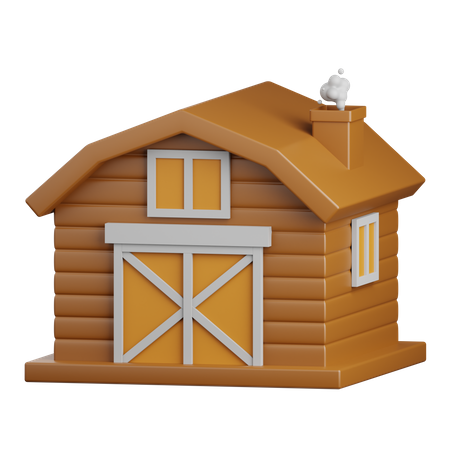 Barn  3D Icon