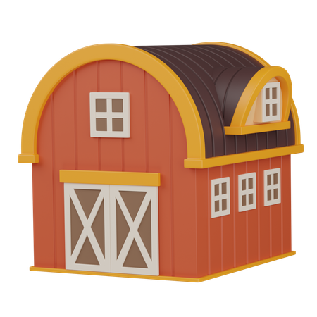 Barn  3D Icon