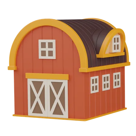 Barn  3D Icon