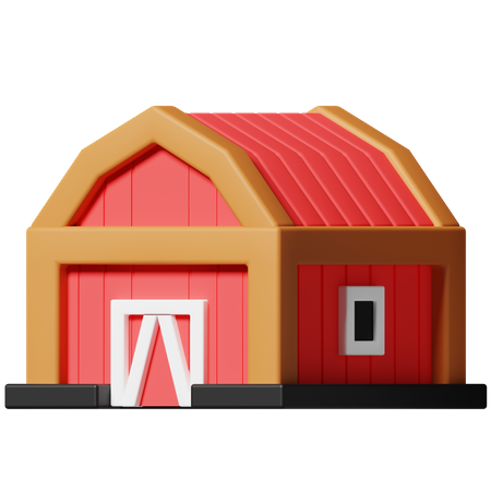 Barn  3D Icon