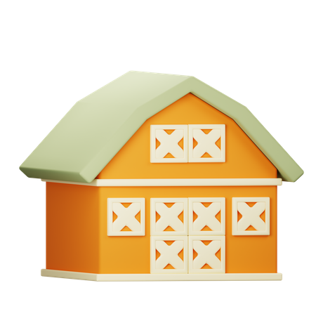 Barn  3D Icon