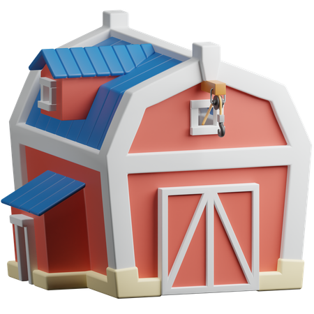 Barn  3D Icon