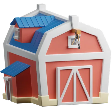 Barn  3D Icon