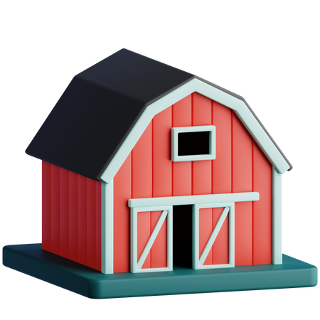 Barn  3D Icon