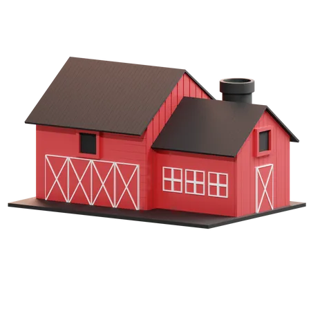 Barn  3D Illustration