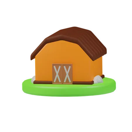 Barn 3 D Agriculture Illustration 3D Icon