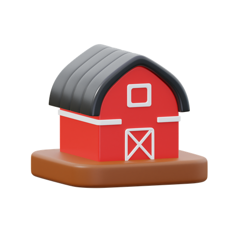 Barn  3D Icon