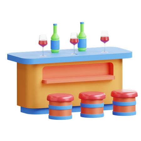 Bar  3D Icon