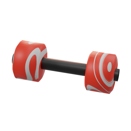 Barra con pesas  3D Icon