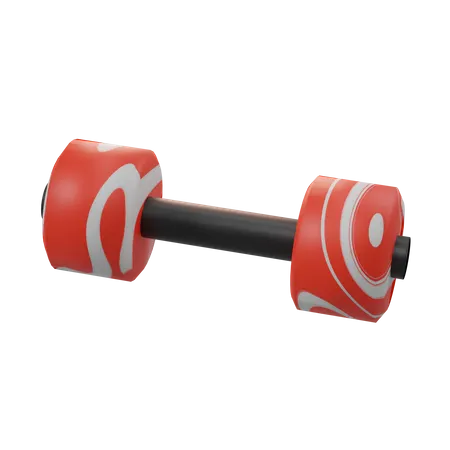 Barra con pesas  3D Icon