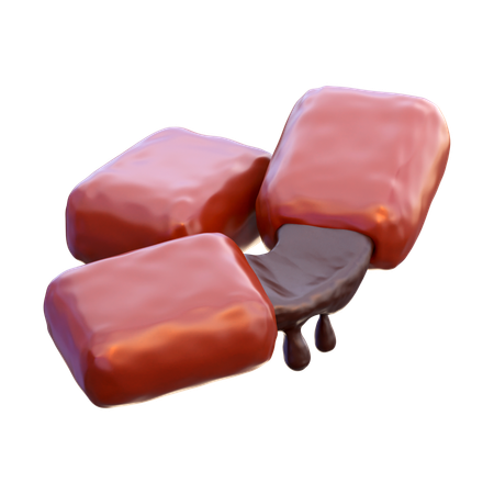 Barra de chocolate  3D Icon