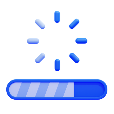 Barra de carga  3D Icon