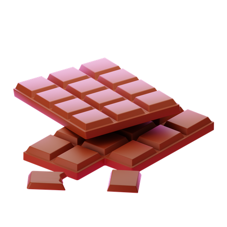 Barra de chocolate  3D Icon